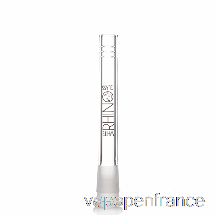 Stylo Vape à Tige En Verre De Rhinocéros Blanc 19/14 De 5 Pouces
